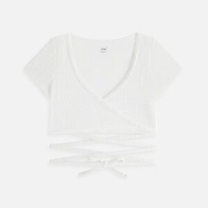 Kith Ailee Monogram Towel Wrap Top New